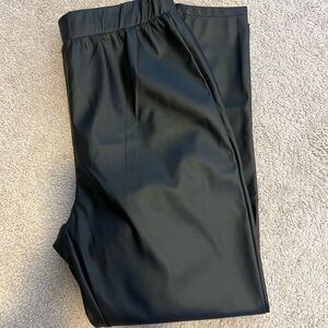 Rebdolls Women’s Black Vegan Leather Pants Size Large NWT